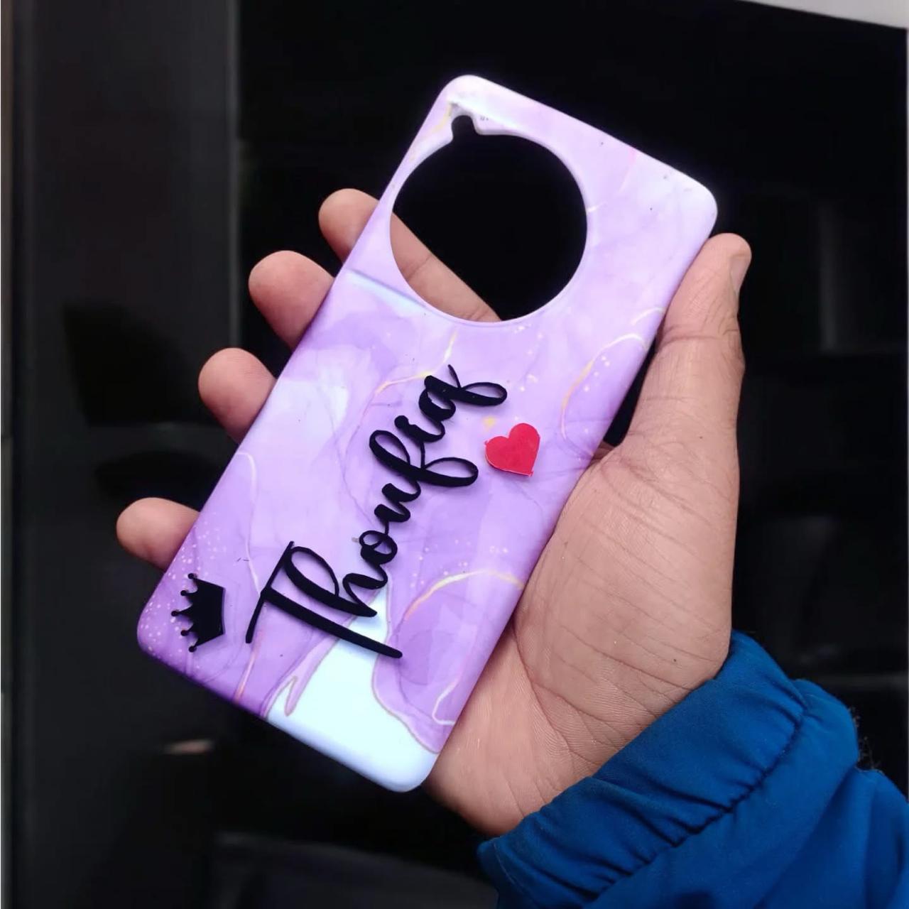 “Customized 4D Name Printed Phone Case”