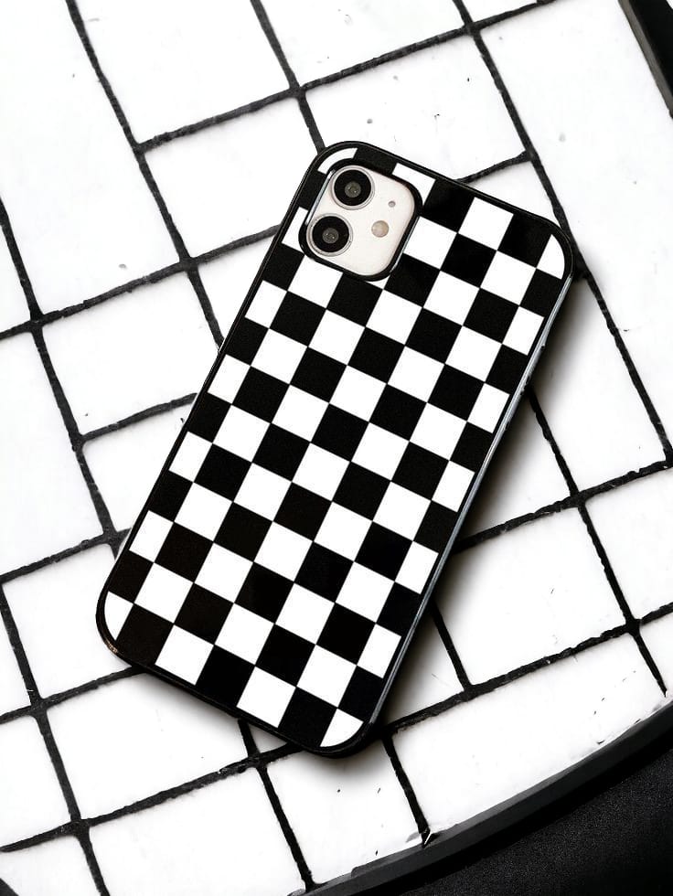 Black & White Grid Phone Cover