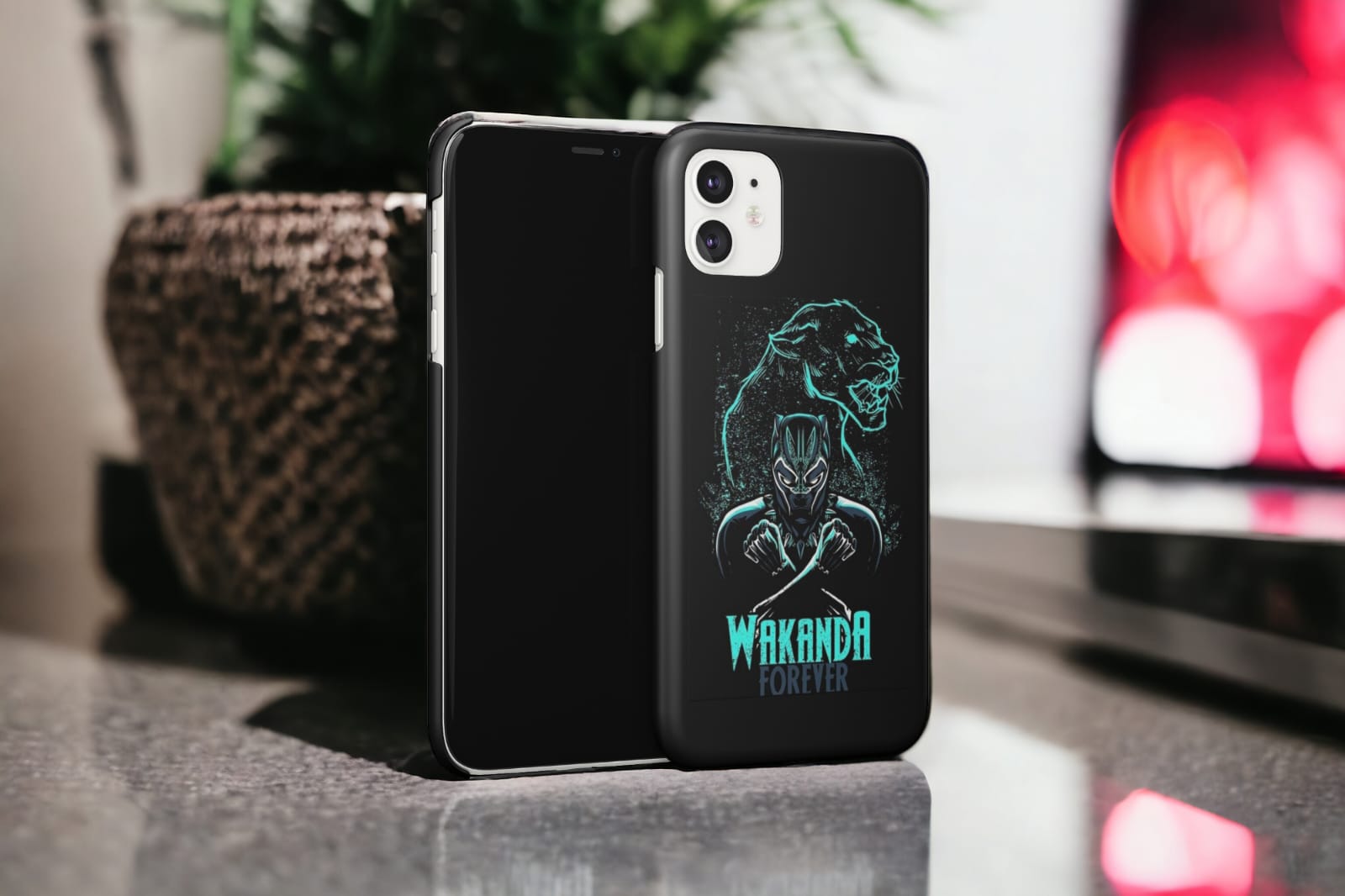 “Neon Panther Power Case”